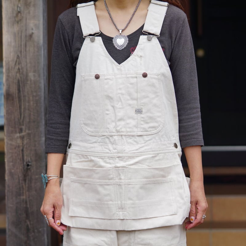 Cushman Double Knee Over All(OFF WHITE DENIM) |