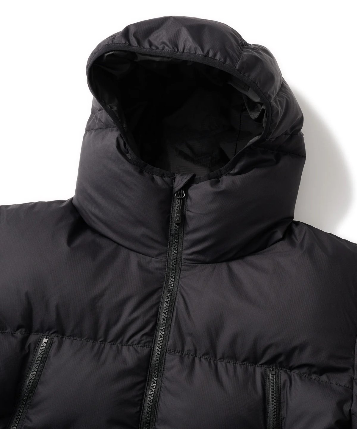 FTC PERTEX® HOODED PUFFY JACKET BLACK | CANOLA