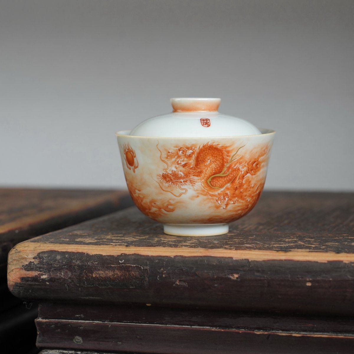 翡翠製ボウル2個セット 中国伝統工芸 雲龍紋 蒼龍紋 中国美術 吉祥