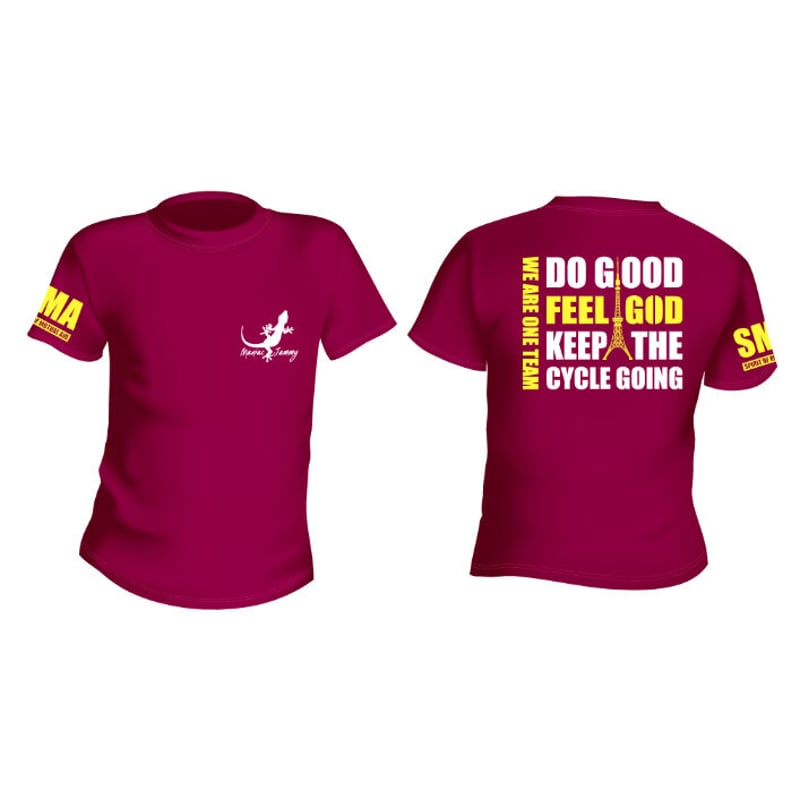 PASS THE MIC Tシャツ Lサイズ バーガンディ El.Brown』と『ARTMATIC