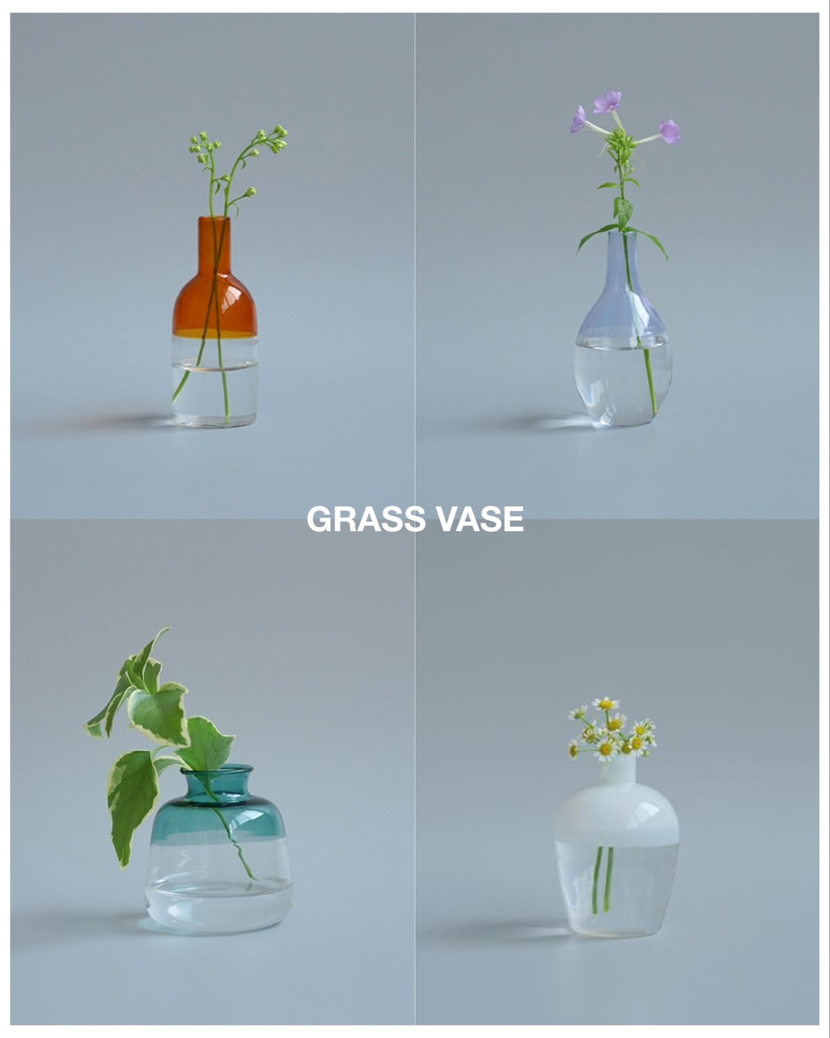 FLOWER VASE / カヌレ ガラスベース / フラワーベース / 一輪挿し / CLE