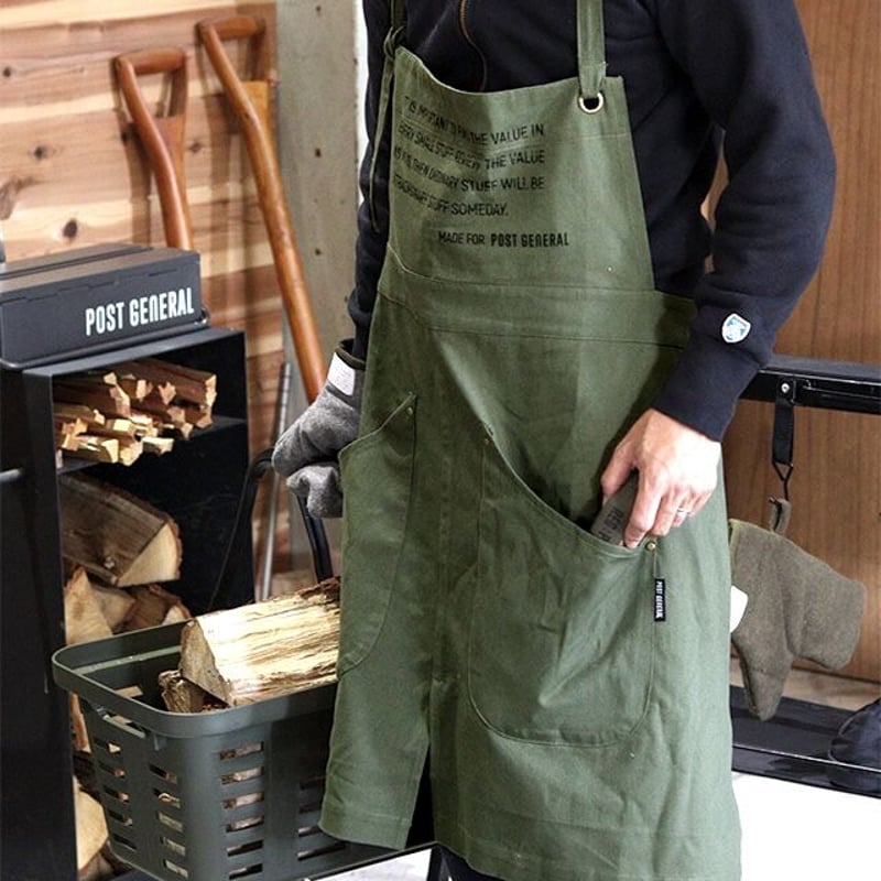 メンズライクなビンテージ風 ワークエプロン / WORK APRON 421