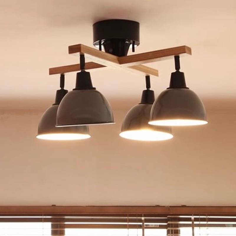 WOOD ROD CROSS 4 CEILING LAMP / ジェンダー ウッド ロッド ク