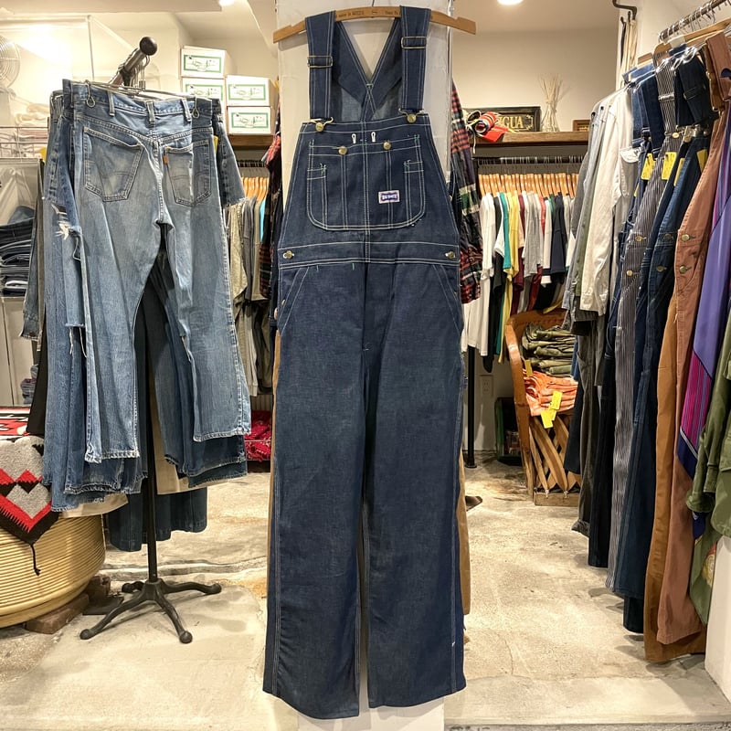 70s BIG SMITH デニムオーバーオール DEAD STOCK USA製 70年代 ビ