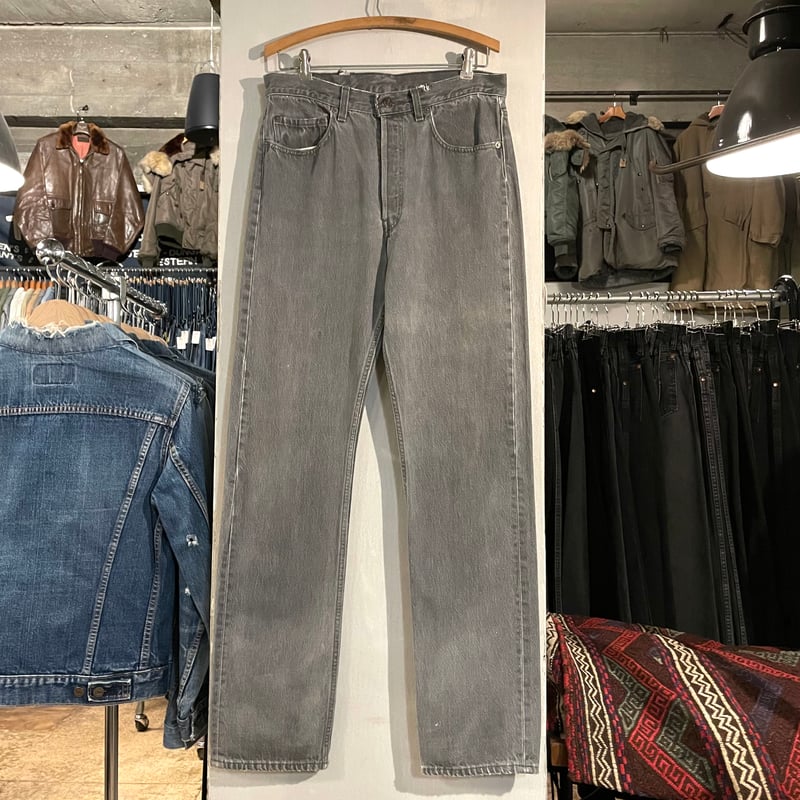 90s Levi's 501 先染め ブラックデニムパンツ 32×33 USA製 1990年