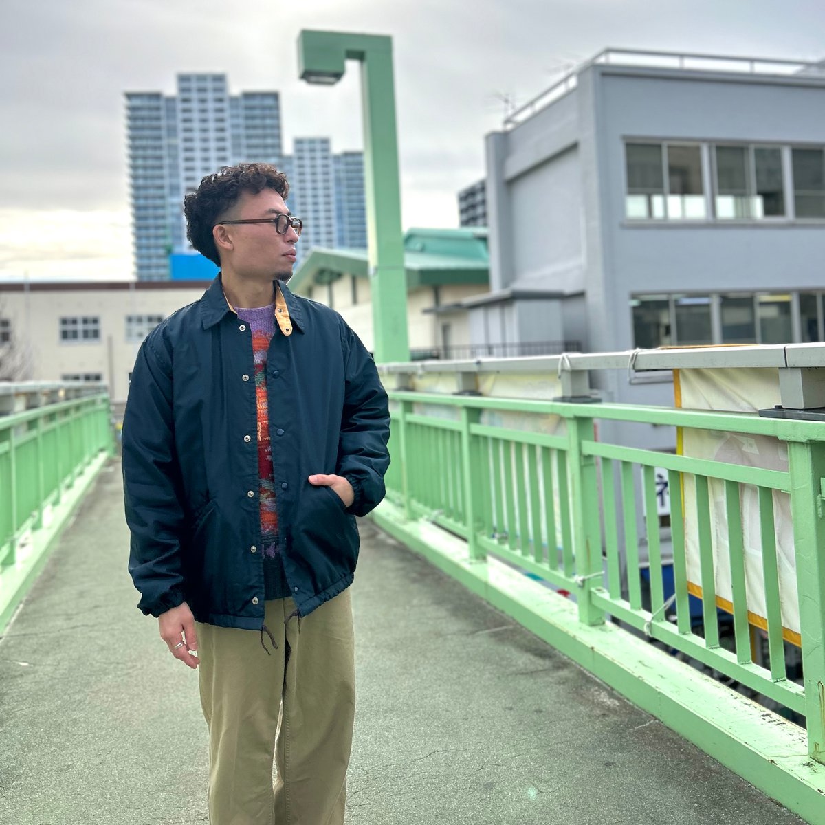 80s L.L.Bean コーチジャケット エルエルビーン チンストラップ