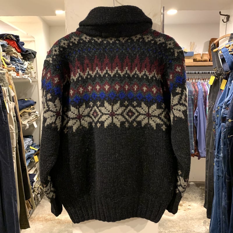 POLO by Ralph Lauren ショールカラーニット ラルフローレン 雪柄 HAND