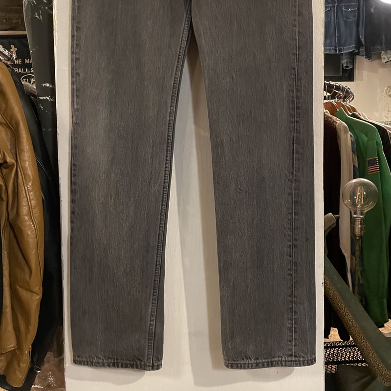 90s Levi's 501 0660 後染め ブラックデニム パンツ 32×33 USA製