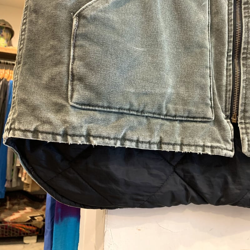 Carhartt ダック地 ベスト USA製 モスグリーン カーハート (S2434) | DUFF