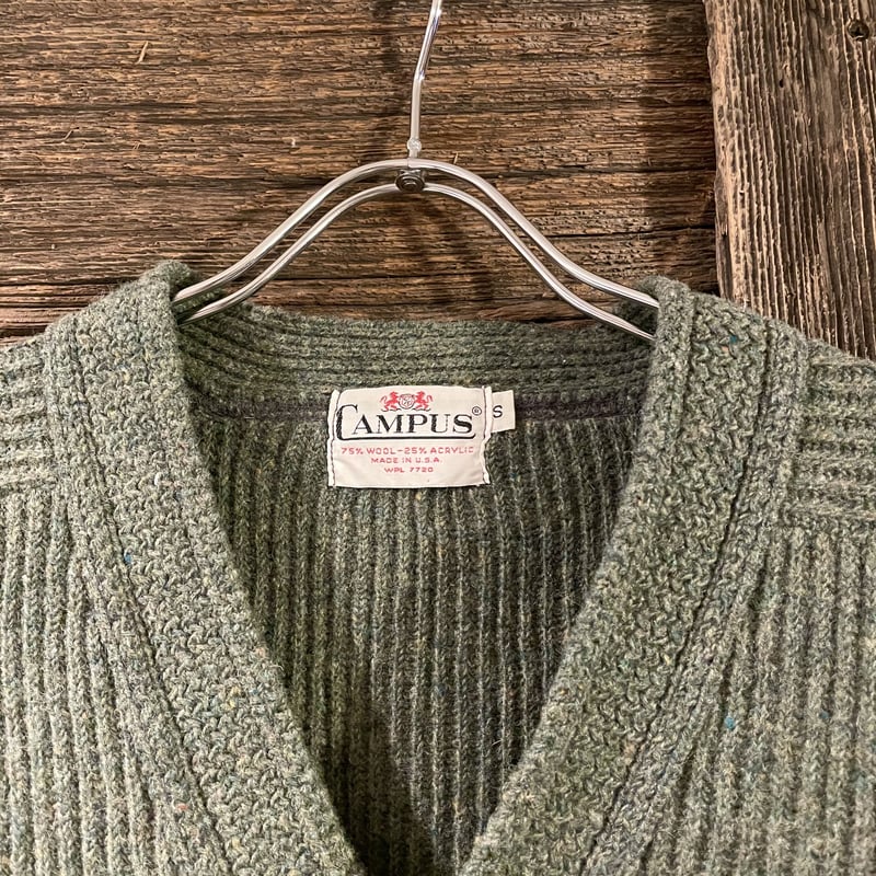 CAMPUS 50s vintage USA製 ウールカーディガン (S0489) | DUFF