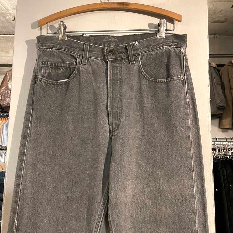 90s Levi's 501 先染め ブラックデニムパンツ 32×33 USA製 1990年