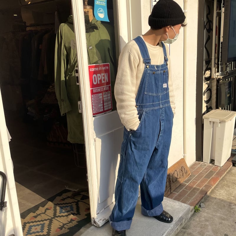 HERCULES デニムオーバーオール UNION MADE 濃紺 50s SEARS （S0