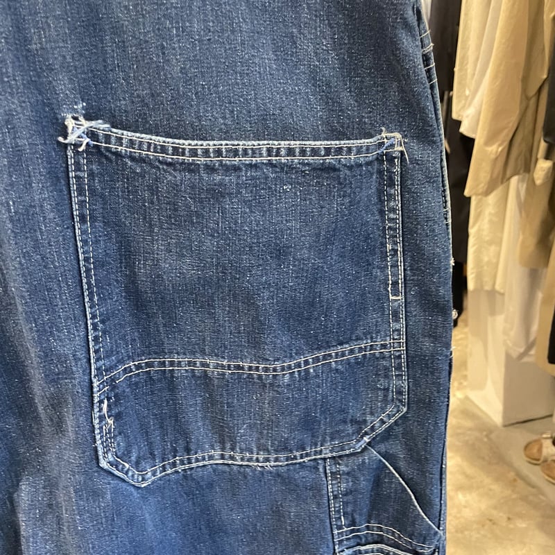 HERCULES デニムオーバーオール UNION MADE 濃紺 50s SEARS （S0