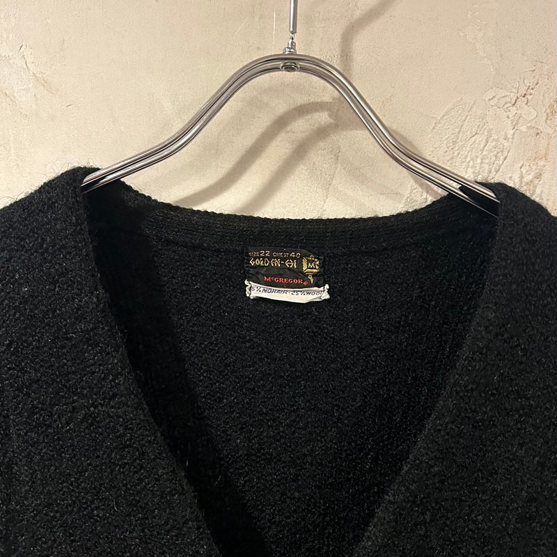 60s McGREGOR モヘアカーディガン マクレガー MOHAIR 75% WOOL 25
