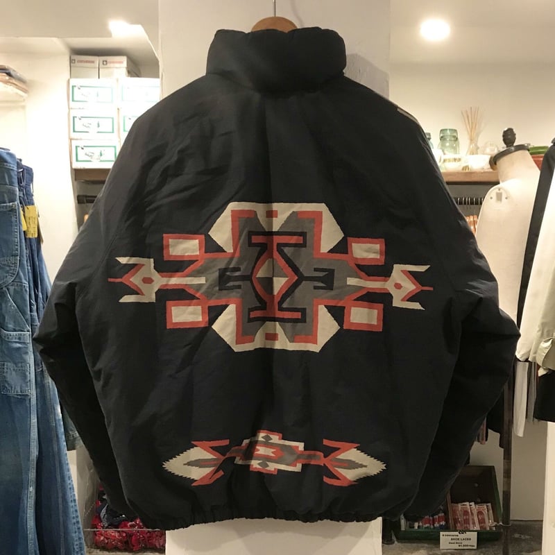 RALPH LAUREN ネイティブ柄 ダウンジャケット 黒 90s ラルフローレン
