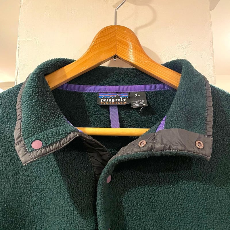 patagonia 90s シンチラスナップT ハンターグリーン XLサイズ