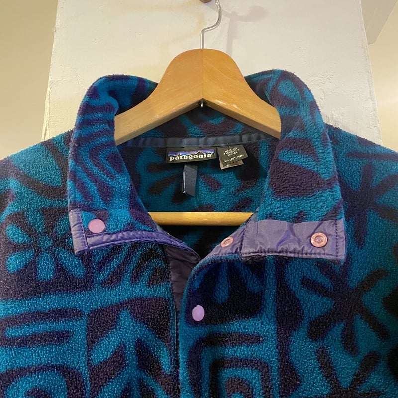 patagonia 90s シンチラスナップT 総柄 Lサイズ パタゴニア (S0526) |