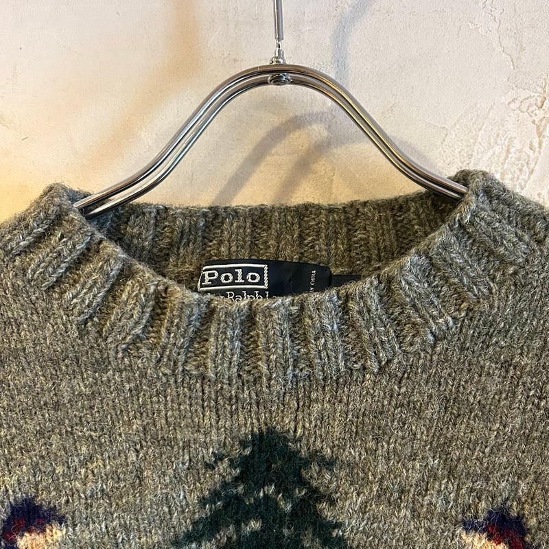 Polo by Ralph Lauren ウールセーター ラルフローレン スキー柄 HAND