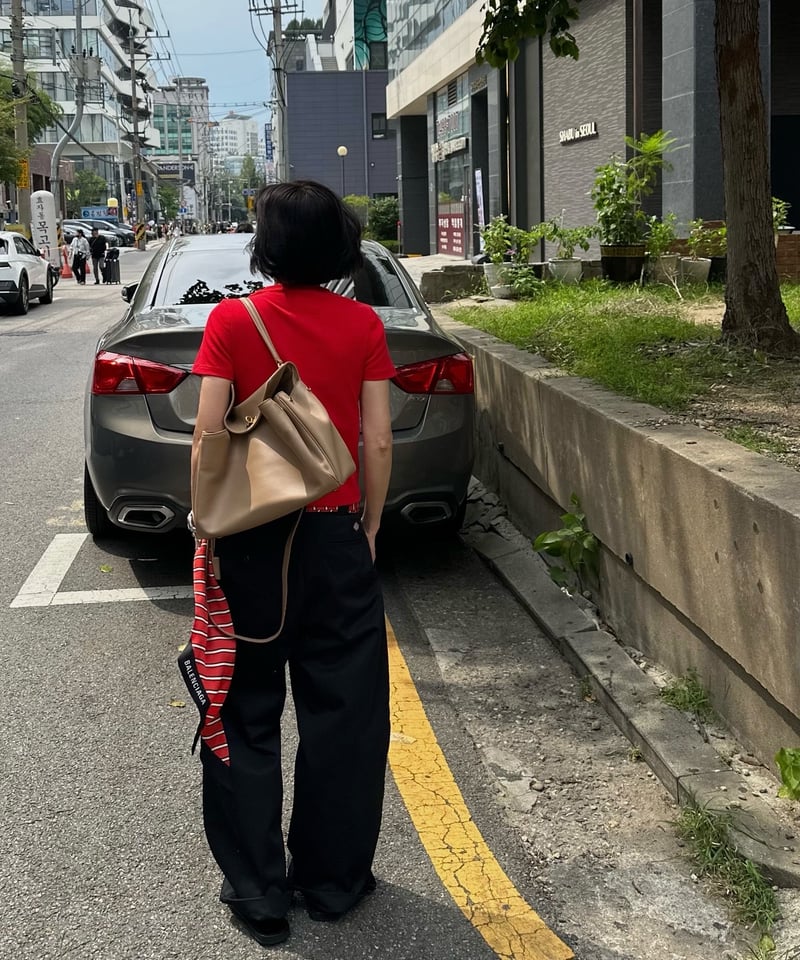 ok.soon×dickies wide chino pants (black) | ok.soon