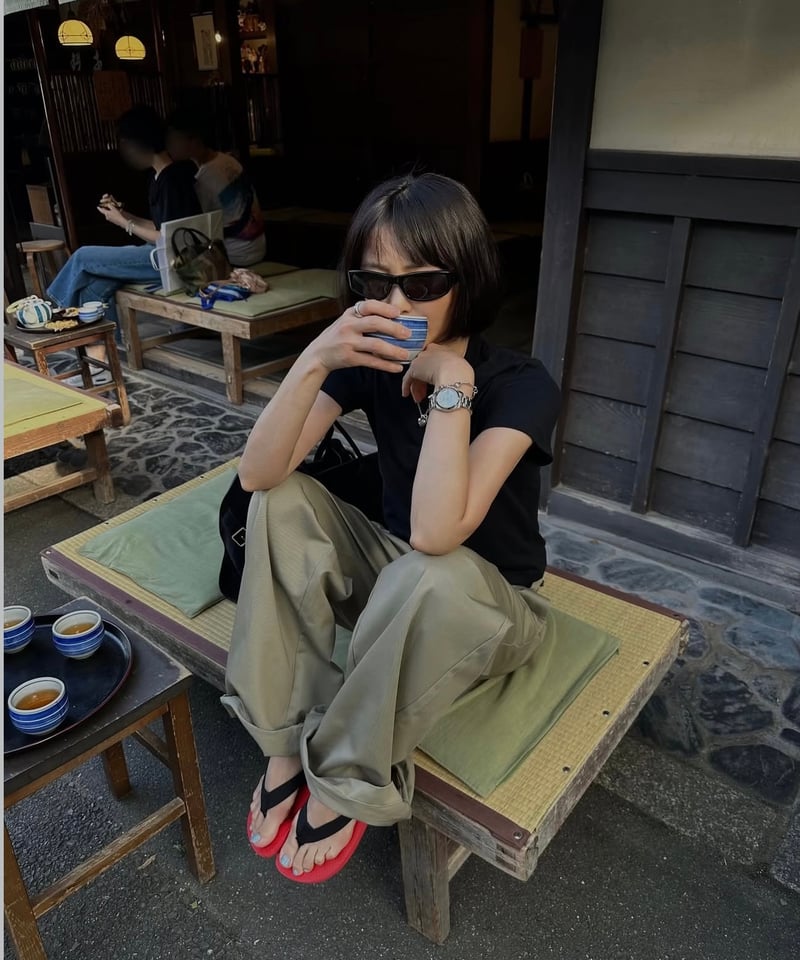 ok.soon×dickies wide chino pants(new beige) | o