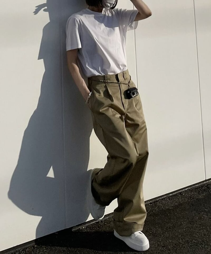 ok.soon×dickies wide chino pants | ok.soon