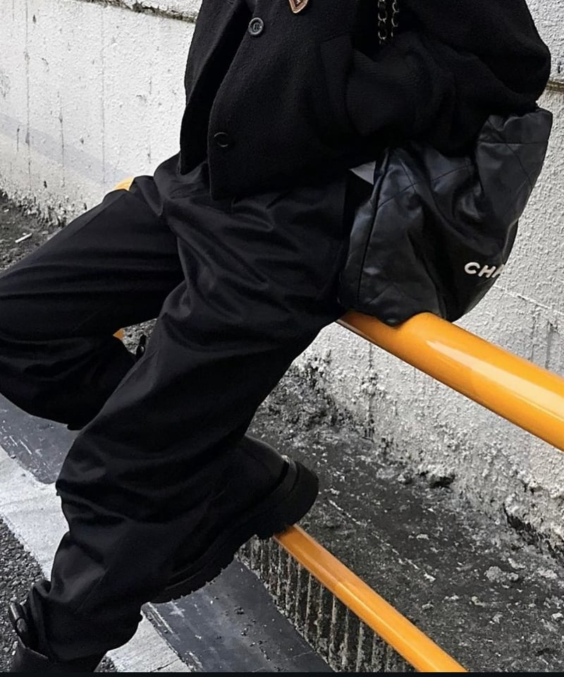 ok.soon×dickies 2tuck tapered chino pants (blac
