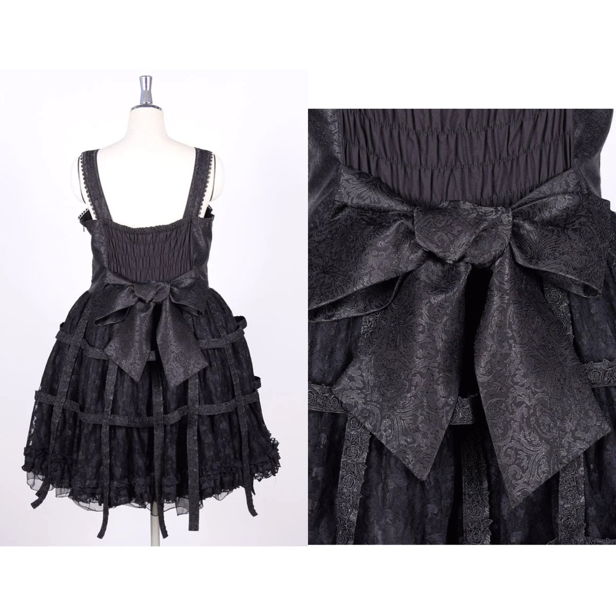 h.NAOTO 》 Rose Bird Cage Dress【XL Size】 SKU:CN