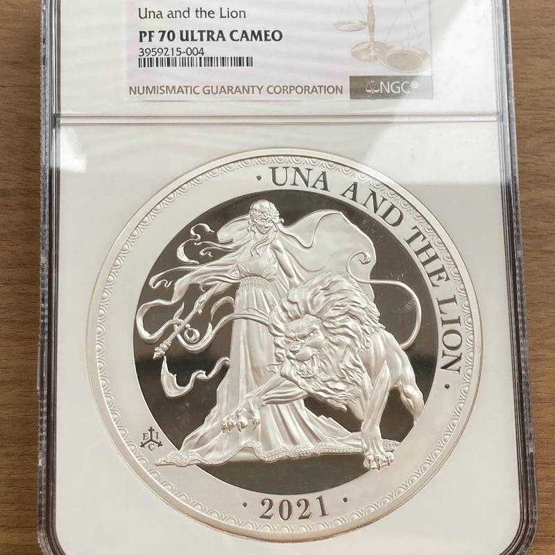 TopPop!!・1kg・世界で1枚】 発行50枚 NGC鑑定PF70 ウナとライオン 20