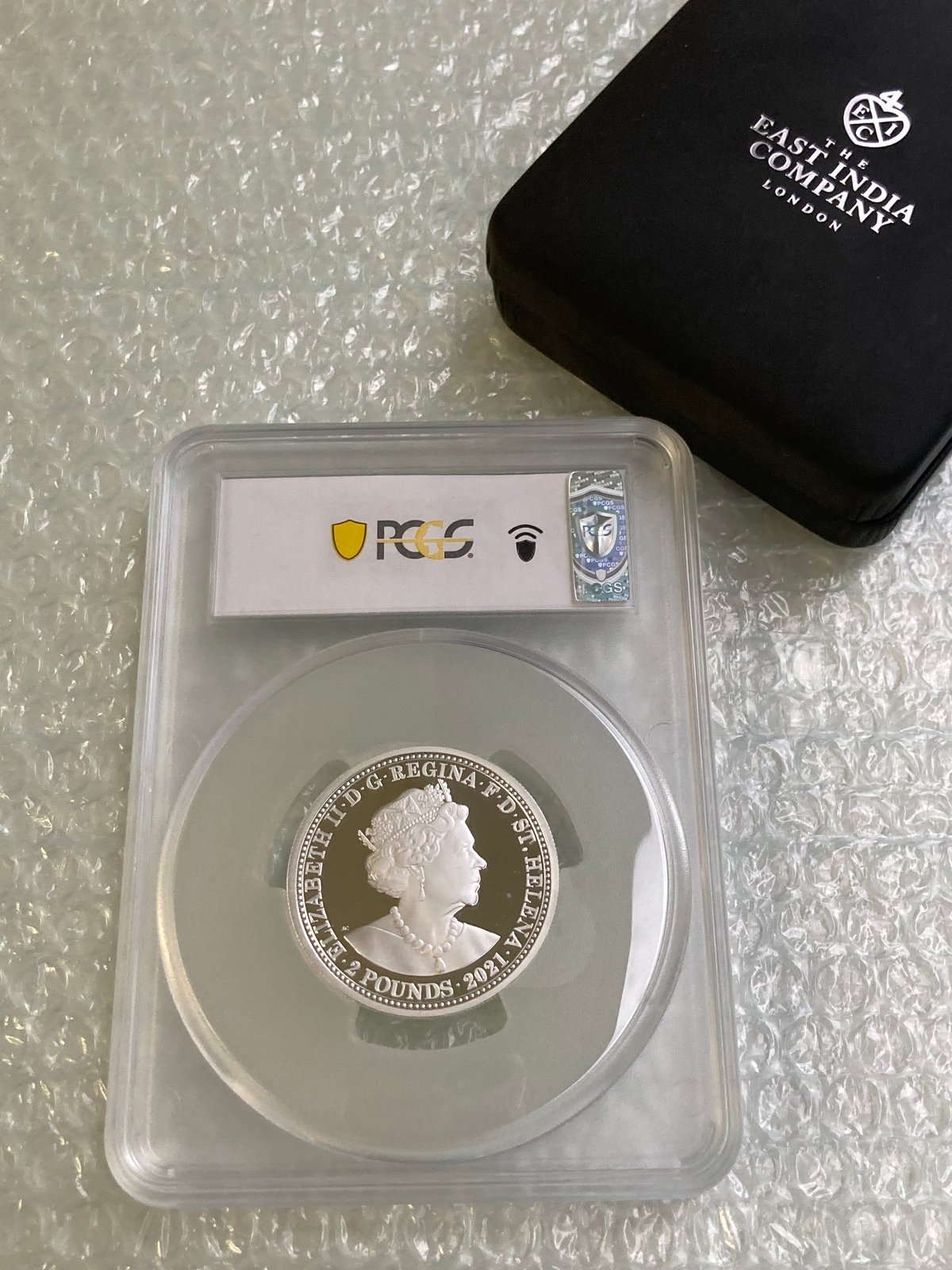 世界で1枚のPCGS鑑定PR70】スリーグレイセス イギリス領セントヘレナ島