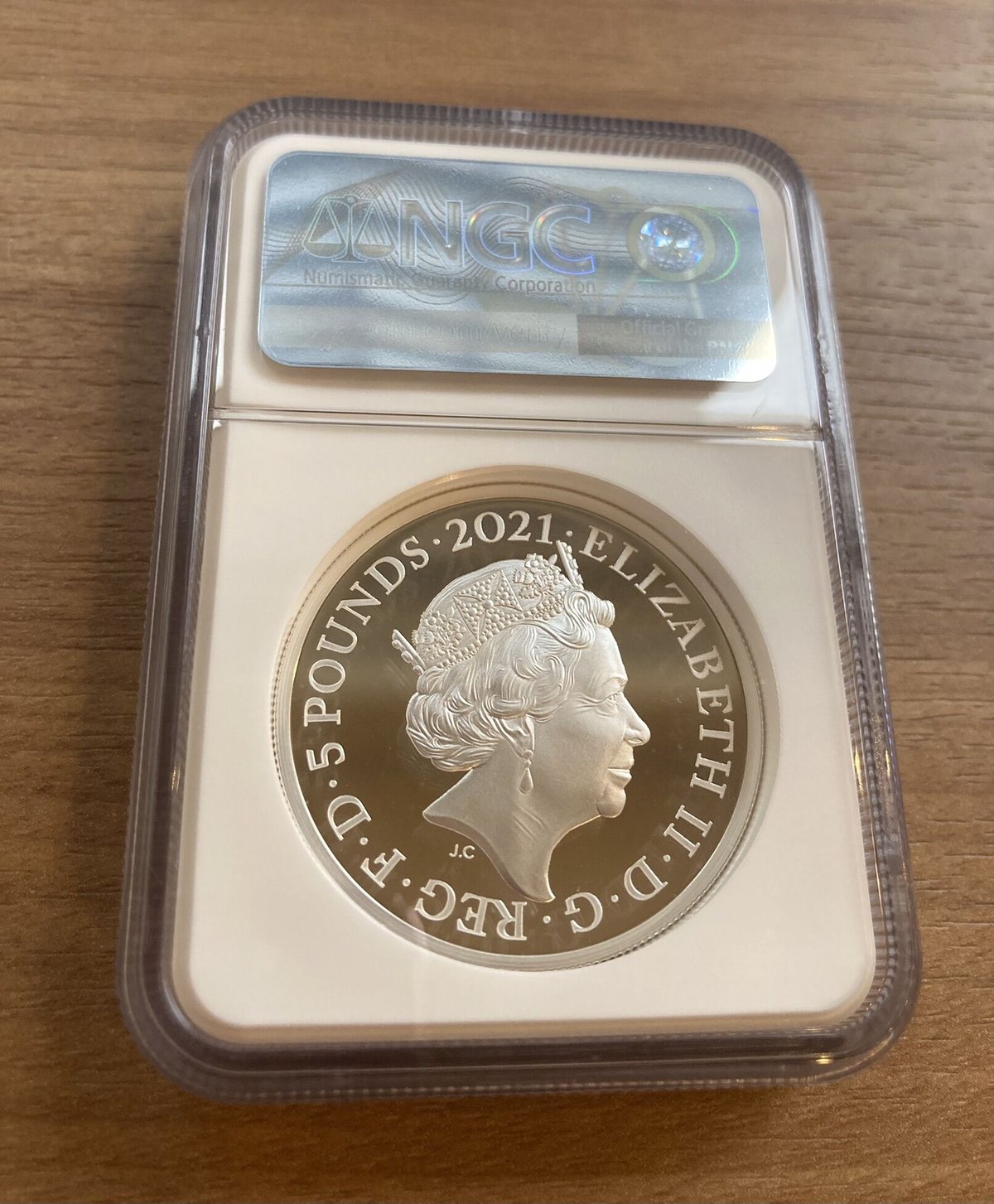 NGC70鑑定+FDI】2オンス銀貨 ロイヤルミント版 ゴチッククラウン