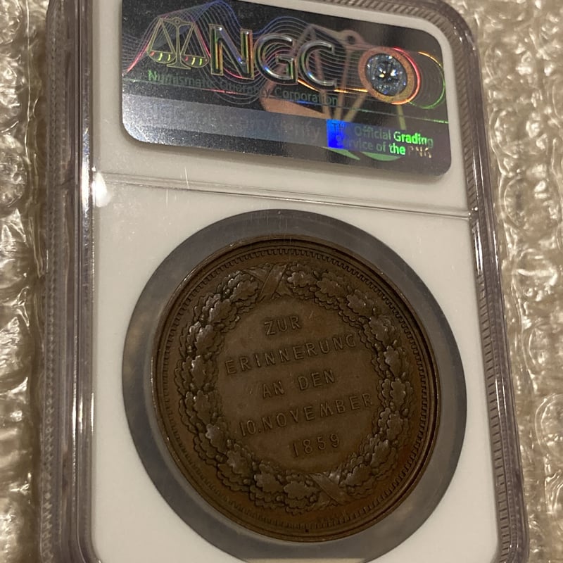 太陽王 ルイ14世 銅メダル 1662年 ブロンズ NGC鑑定済み MS62BN