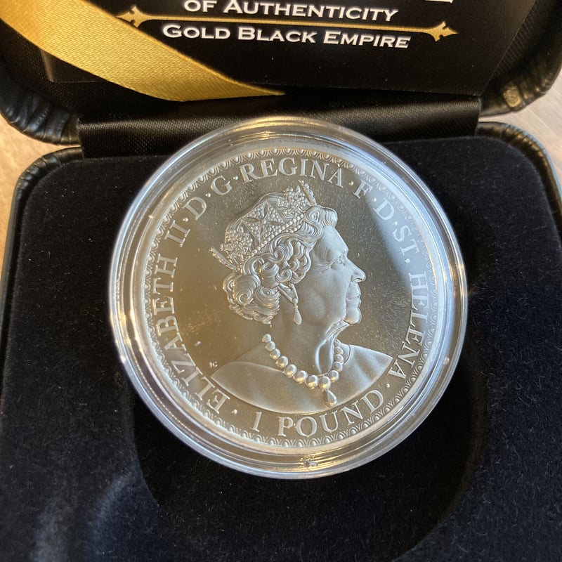 ウナとライオン 2021 ゴールドブラックエンパイア版 銀貨 1オンス