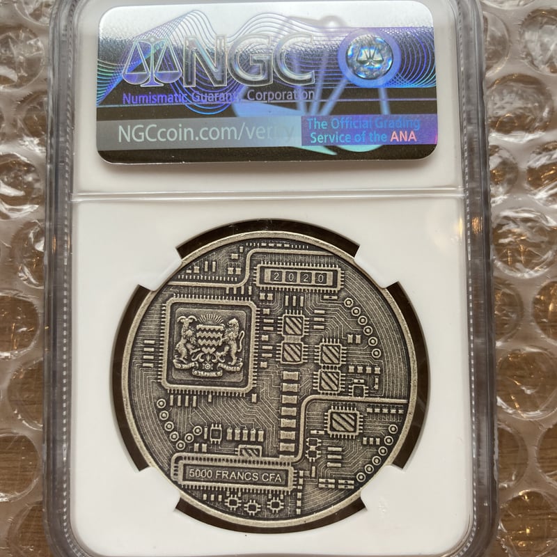 ビット 仮想通貨 1オンス銀貨 LOST ビットコイン 仮想通貨 1オンス銀貨