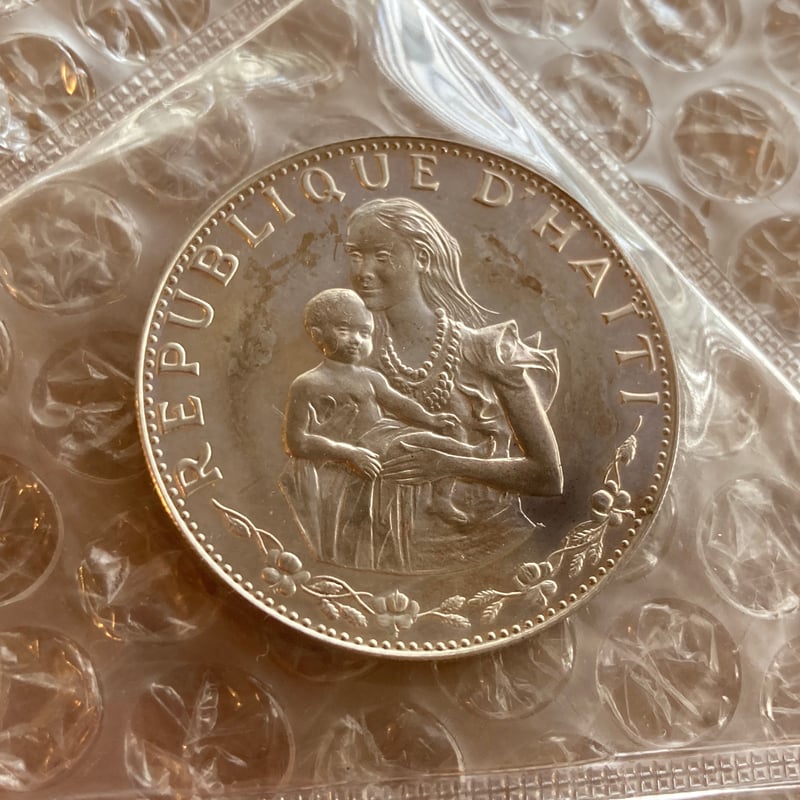 1973年 ハイチ共和国 プルーフコイン4枚セット 貝を持つ少女を含む