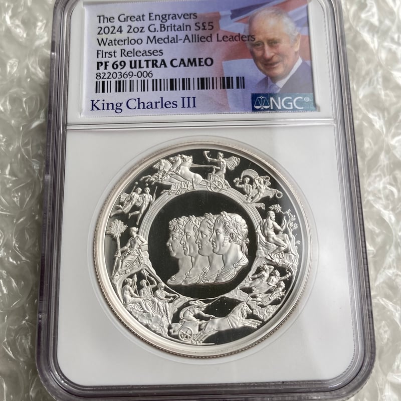 NGC鑑定PF69+FR ロイヤルミント ピストルッチ 2024年 ワーテルロー