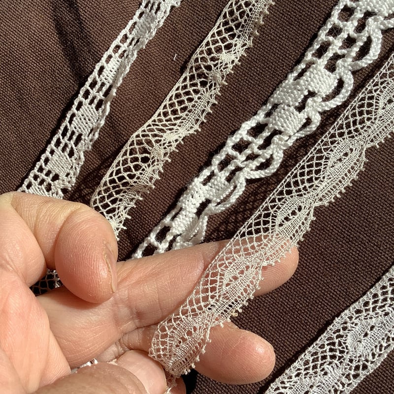 アンティークレース細幅レース5種5mセット f-488 | Ivy