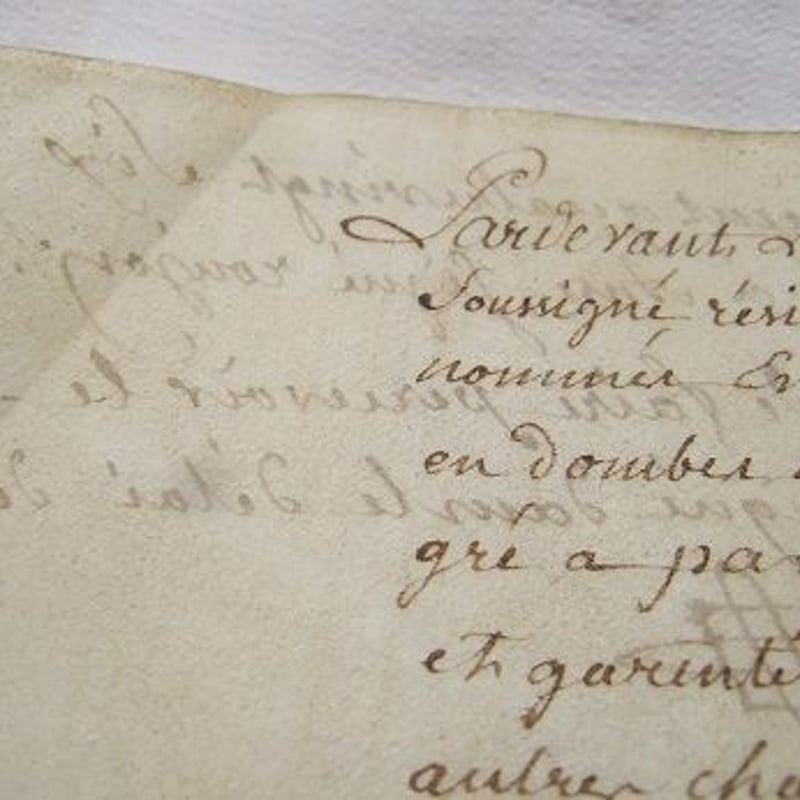 フランス古文書 羊皮紙1786年製 c-256 | Ivy