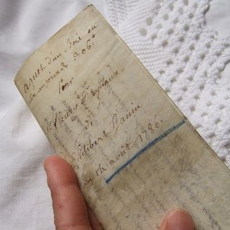 フランス古文書 羊皮紙1786年製 c-256 | Ivy