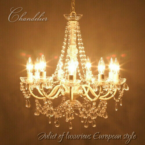 LED電球対応】9灯 シャンデリア〈Juliette〉 2カラー展開 | LarumDeco