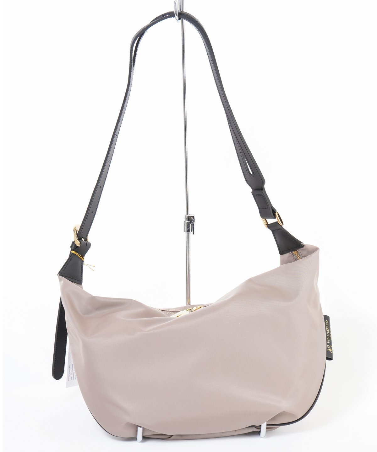 VIOLAd'ORO】BIANCA レザーショルダーナイロンボディバッグ_241212009