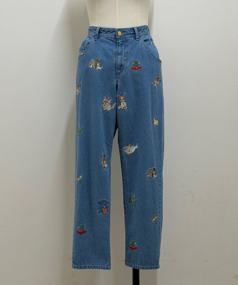 yukiemon】fortune刺繍デニムパンツ（M・2L・3L） | EGAMI OFFI