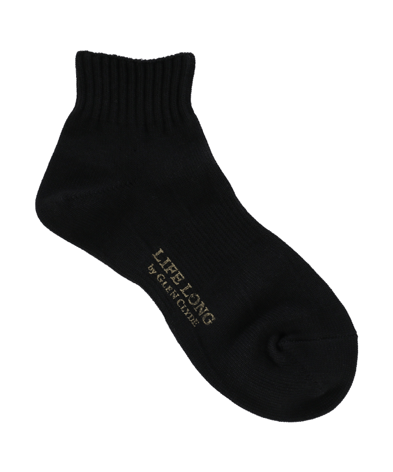 TS-2／中厚12cm丈ソックス ブラック | GLEN CLYDE SOCKCLUB TOKYO