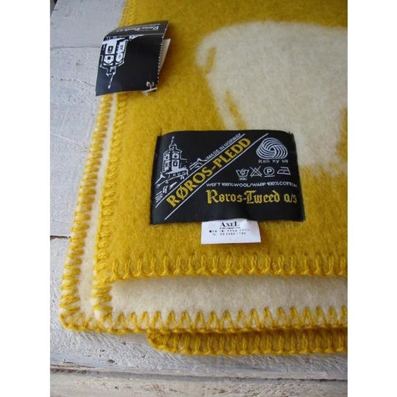 ROROS TWEED / ロロス ツイード ブランケット isbjorn YELLOW/ ア