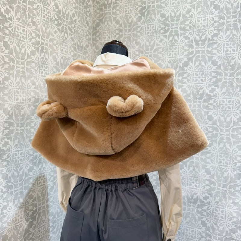 星箱Works】トレインマーチ くまちゃんケープ/A23A15054【お取り寄せ