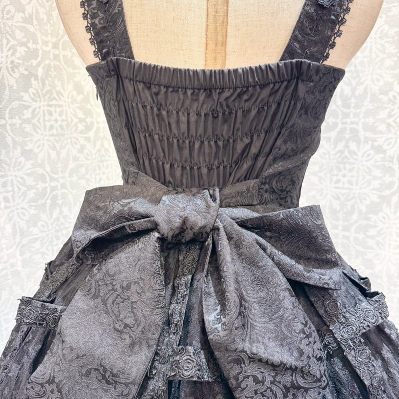 h.NAOTO】Rose Bird Cage Dress/CNF34-0067 BK/M |