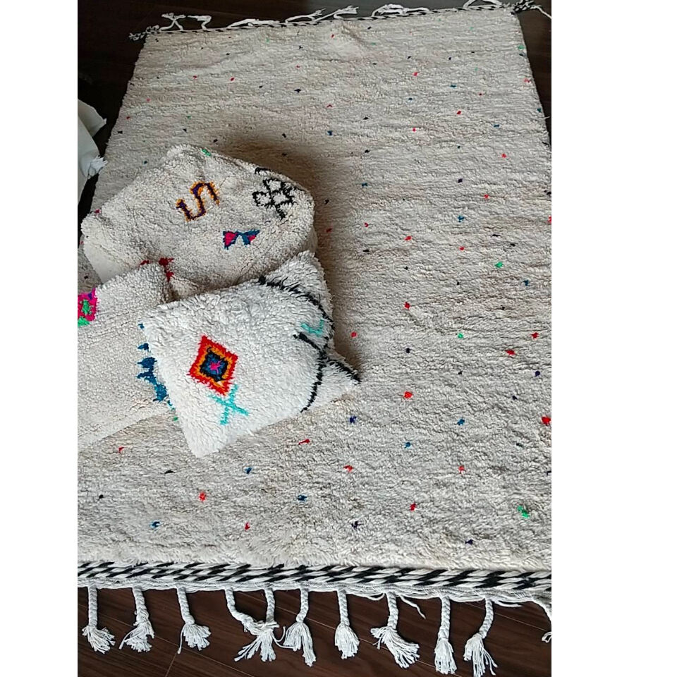 モロッコ ベニワレン Beniourain ラグ ドット柄 カラフル | Boawid