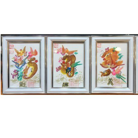 ハガキサイズ額付き お客様の名前を書き 開運風水 花文字 4文字まで