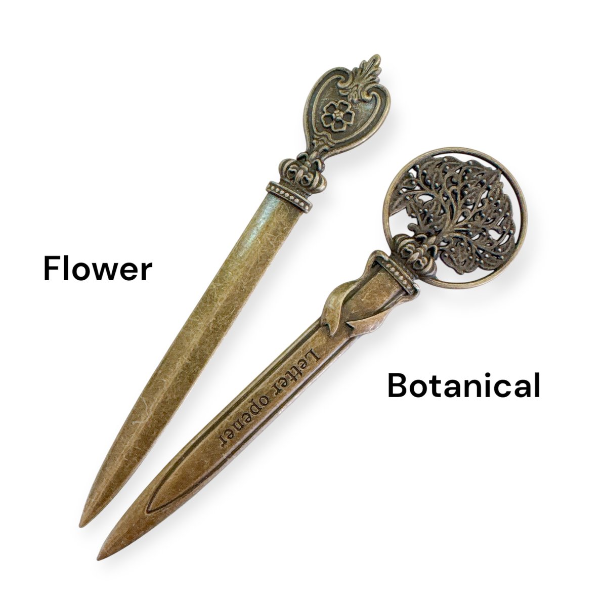 レターオープナー ＜Flower/Botanical＞ヴィンテージ調デザイン