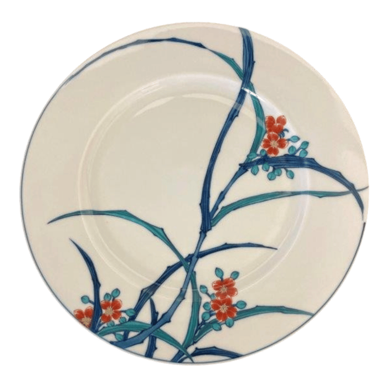 希少✨有田焼 静山作 金彩鶴絵柄 大皿 直径約46cm 特大 色絵皿 ひろき