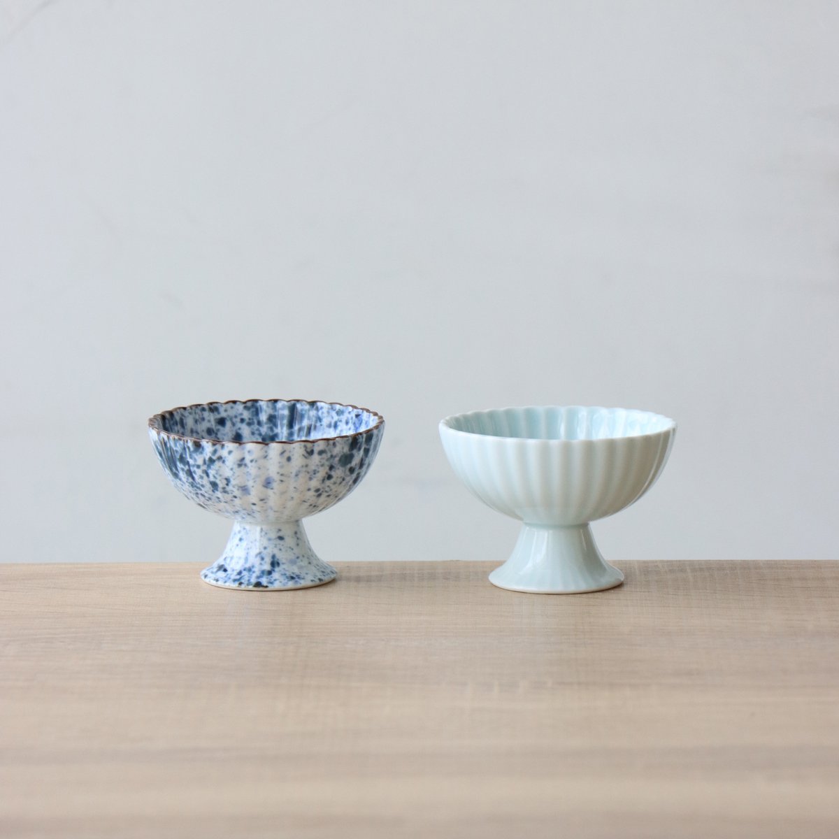 コンポ―ト 青白磁 / 吹墨 | 和食器通販 有田焼 山忠｜おしゃれでモダン